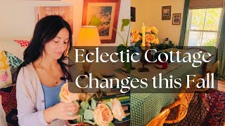 Eclectic Cottage Changes this Fall/Make Your Home Practical Yet Beautiful #cottage #eclectic #fall