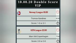 Forza Betting Tips Correct Score VIP 10.08.2020