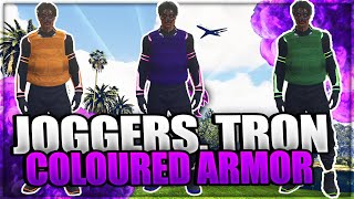 How To Get Joggers, TRON TOP & COLOURED ARMOUR In GTA 5 Online (GTA V Clothing Glitch) *NO BEFF*