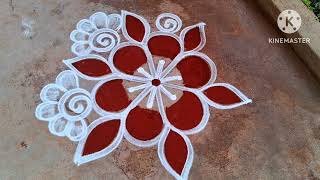 thai madham Friday Rangoli 3*1dots Festival Chukkala Muggulu Easy padi Kolam