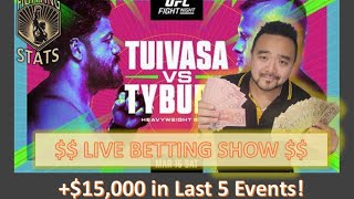 UFC VEGAS 88 Tuivasa vs Tybura Live Betting Show