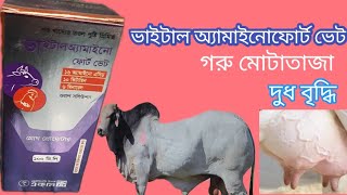 প্রাণী চিকিৎসায় ভাইটাল অ্যামাইনোফোর্ট মোটাতাজা ও দুধ বৃদ্ধি ছাড়া আর কি কাজ করে ।জানতে ভিডিও দেখুন