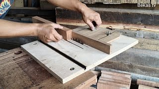 Cara membuat purus kayu dengan Alat sederhana Circular saw // Mini Table saw