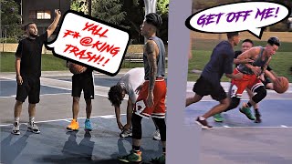 Trash Talker EXPOSED!! INTENSE PHYSICAL Park Hoops!!