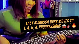 Easy makossa bass moves to 1, 4, 5, 4, progressions 🥁🎸🔥