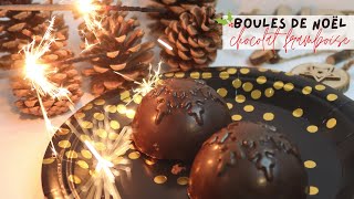 🍫 Boules de Noël chocolat framboise - Léa cooking