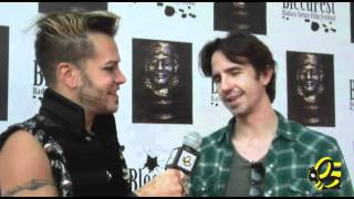 Jonathan Martin on the Red Carpet with Jeffrey Damnit at Bleedfest