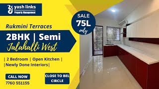 2BHK for Sale near Jalahalli West with in 75L ( Close to BEL CIRCLE )