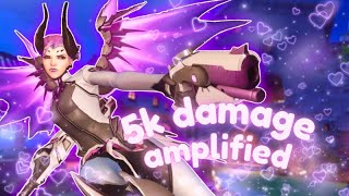 5k damage amplified & 44 assist (˶˃ ᵕ ˂˶) .ᐟ.ᐟ | mercy gold gameplay on pc ⋆౨ৎ˚⟡˖ | ow2