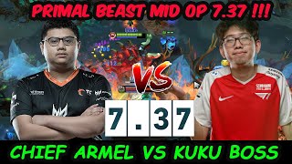 Armel 7.37 Primal Beast MIDLANE OP DAMAGE HERO FULL SLOT BUILD  vs kuku boss Jakiro