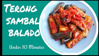 Resep Terong Sambal Balado  / Eggplant Recipe - Under 10 Minutes