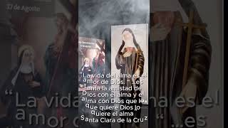 Frases de Santos - Santa Clara de la Cruz - #amor #frases #santo #fe #vidasdesantos  #reflexion