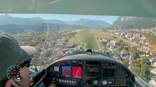 Aquila 211 Landing Innsbruck/LOWI 26 (Solo)