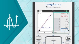 Table, Trace and Path Plots on the TI-Nspire CX II Graphing Calculator