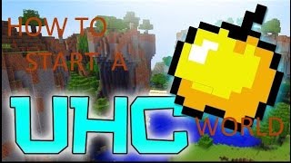 How to start a UHC world in Minecraft