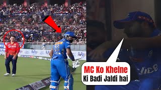 Rohit Sharma very angry due to this action of Hardik Pandya, during the Mumbai vs Punjab match