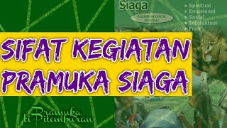 Sifat Kegiatan Pramuka Siaga