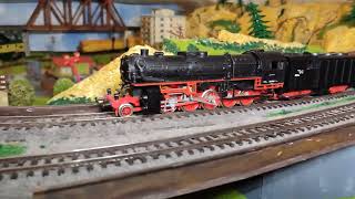 Паровоз BR52 2006 (Gützold, Piko Old) + 9 вагонов, H0, 1:87, 29.09.2024г. (4K UHD)