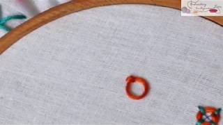 Peking Knot In Hand Embroidery Stitches Tutorial