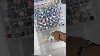 Organizing My Zig Markers #asmr #organization #cardmaking