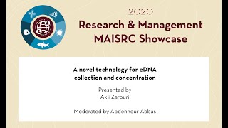 2020 Showcase | A novel technology for eDNA collection and concentration