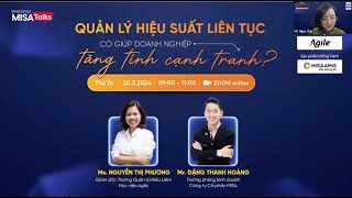 Sự kiện: QUẢN LÝ HIỆU SUẤT LIÊN TỤC - CÓ GIÚP DOANH NGHIỆP TĂNG TÍNH CẠNH TRANH?