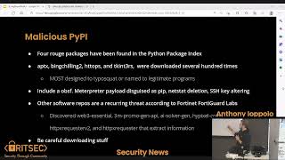 Security News, February 10 - Anthony Ioppolo