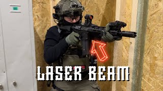 Soldier plays Airsoft at Mr.Airsoft CQB