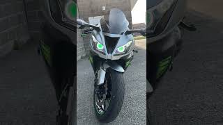 Green demon eyes Zx6r