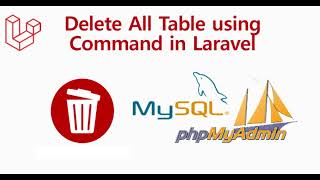 How to delete table using command in Laravel PHP | Delete Command in laravel