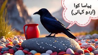 Thirsty crow story in Hindi | Stories in Urdu | Urdu kahaniya | Urdu Fairy Tales |kids @ambertooonz