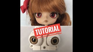 How to change eyechips on a Dal doll