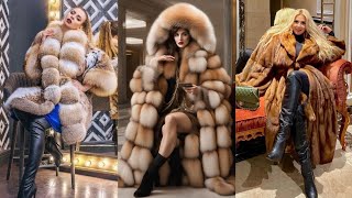 2024 Most Popular Flattering Collection Fur Coat for Girls#winter dress #furcoat #Gucci #hollywood