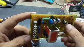 Modificando a placa potencia utilizando 2 capacitores