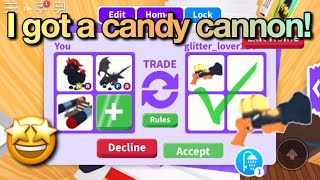 I got a CANDY CANNON in adopt me!! (ROBLOX)