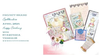 Stamperia Threads Sewing Themed Card Folio with Spellbinders Happy Stitching Project Share