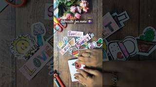 Stickers DIY| Make stickers at home #diycrafts #youtubeshorts