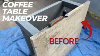 Painting my Farmhouse Coffee Table to make it MODERN / Furniture Makeover