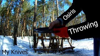 Метание моих самодельных ножей "Osiris"