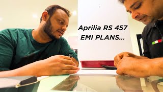 EMI costs in Bengaluru for #aprilia  #rs457