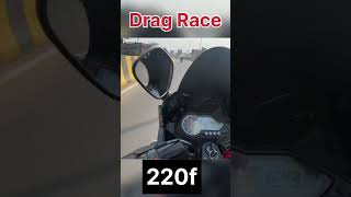 Bajaj Pulsar 220f vs NS 200 race edition #220f #ns200