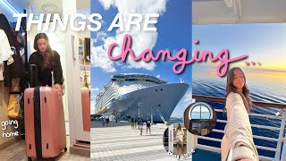 some BIG changes… ✈️❤️‍🩹 realities of life as a cruise ship crew member