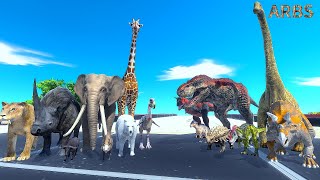 Mammals vs Dinosaurs | Battlefield Conquest   - Animal Revolt Battle Simulator