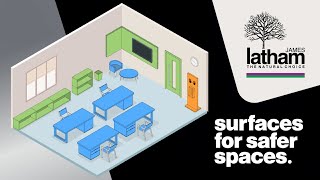 James Latham: A specifiers guide to Surfaces for Safer Spaces