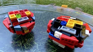 RED SAVIOR VALKYRIE vs PERFECT BELIAL | Lego Beyblade Battle | Y-tastic