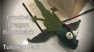 Learn to Crochet Amigurumi DRAGON BOOKMARK Part 1 Step by Step Tutorial