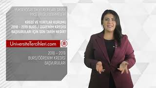 Kredi ve Yurtlar Kurumu 2018 – 2019 Burs  Öğrenim Kredisi Başvuruları için Son Tarih Nedir