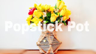 Ice cream stick flower pot|| Diy-craft ||