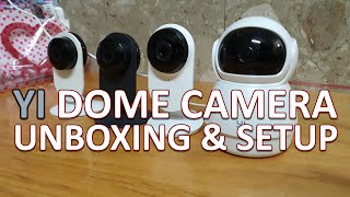 YI DOME GUARD CAMERA UNBOXING & SETUP