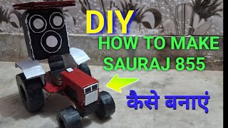 How To Make RC Mahindra Arjun Tractor With Hydraulic Trolley From Cardboard And Homemade  ll DIY